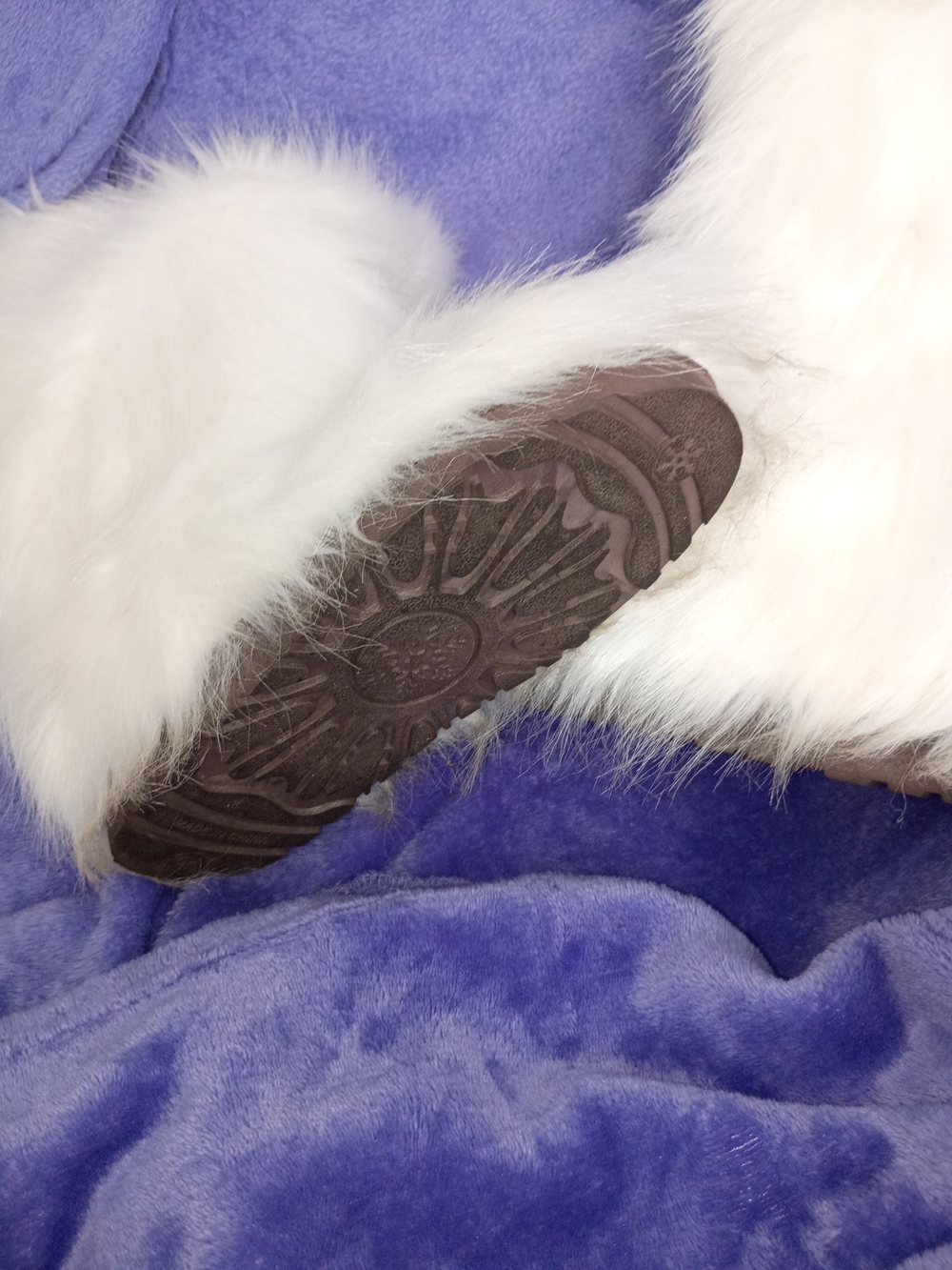 White Faux Fur Women's Winter Boots